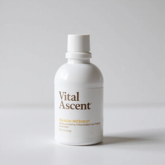 VitalAscent Energy Boost product bottle, angled view showing label and cap.